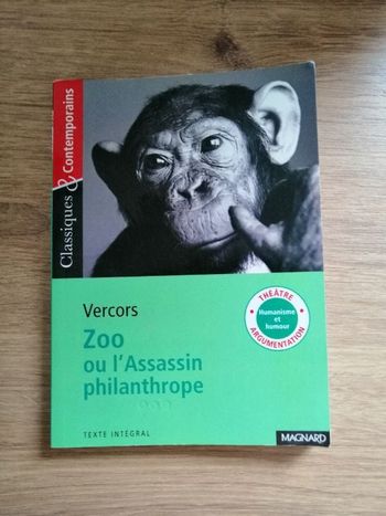 Livre de Vercors Zoo ou L'Assassin philanthrope en bon état