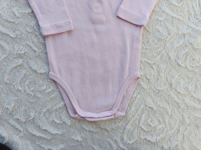 Body manches longues avec col Fille 3 mois Bout'chou 100% coton - photo numéro 4