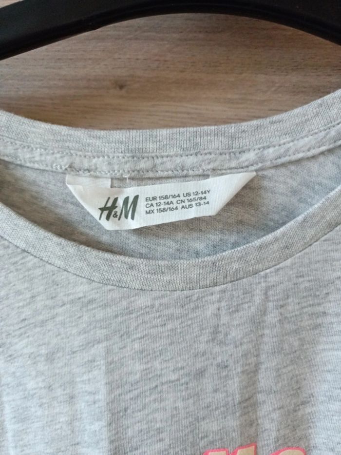 63. T-shirt neuf licorne H&M 158-164 12-14ans - photo numéro 4
