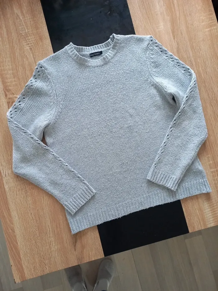 Pull gris L - photo numéro 9