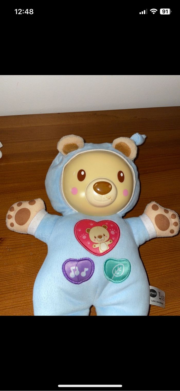 Peluche veilleuse Leon Vtech - photo numéro 2