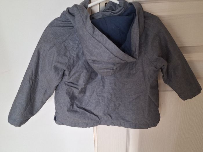 Manteau fin parka bleu gris / 3 ans / Bout'chou - photo numéro 6