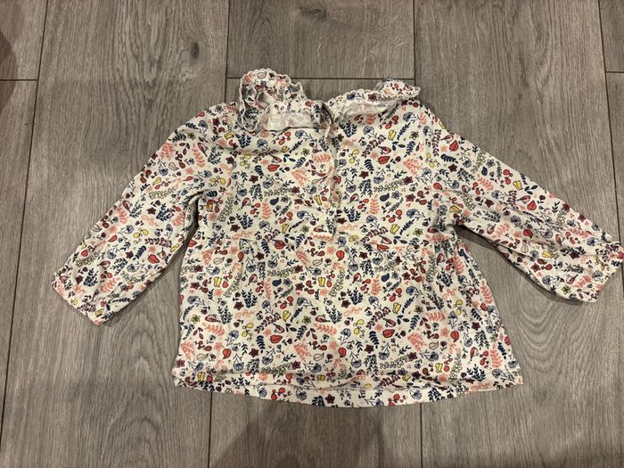 Haut bébé fille manches longues 12M - photo numéro 2