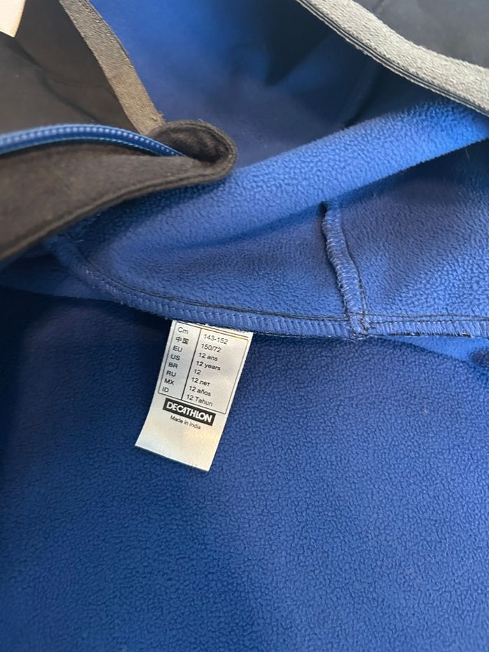 Veste imperméable doublé en polaire garçon taille 12 ans - photo numéro 2