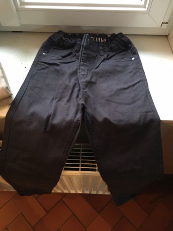 281 - Pantalon chino bleu marine/noir garçon