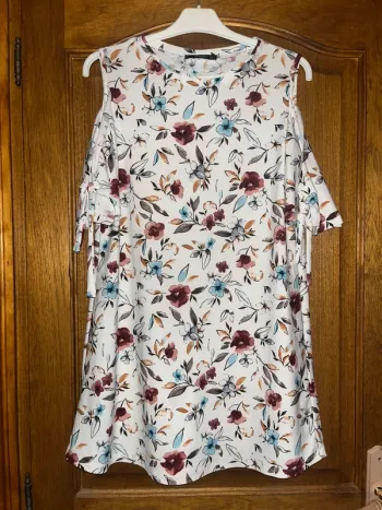 Robe mango fleurs