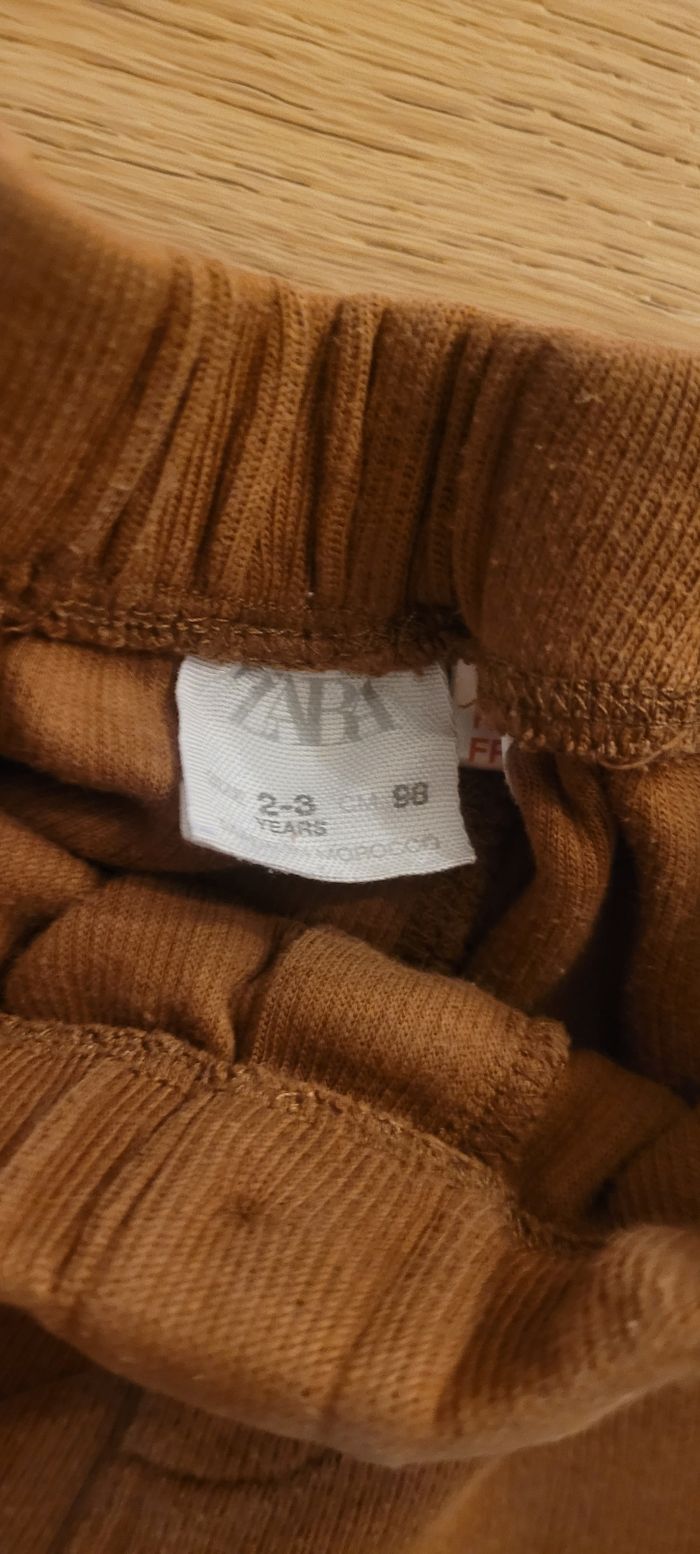 Pantalon 98  zara marron - photo numéro 2