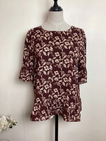 Blouse prune et écrue Kookaï 42