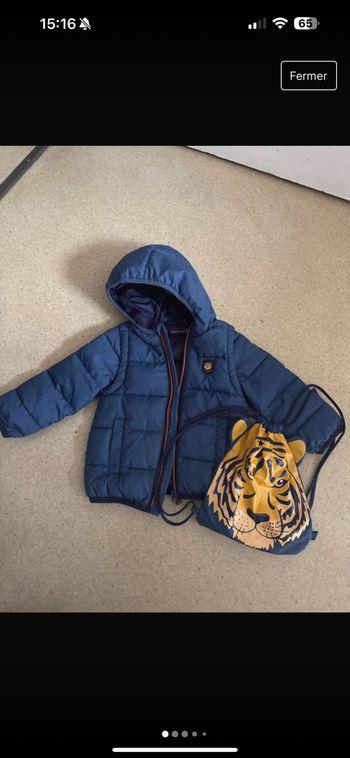 Doudoune 2-1 sergent major 18-24m avec sac