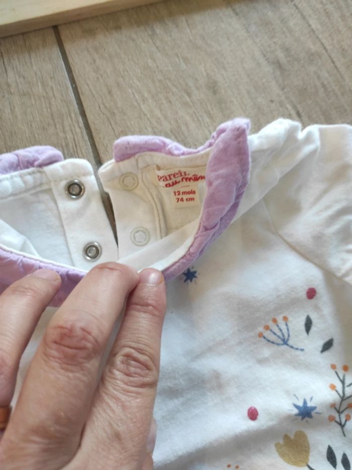 T-shirt manches longues 12 mois panthère DPAM - photo numéro 3