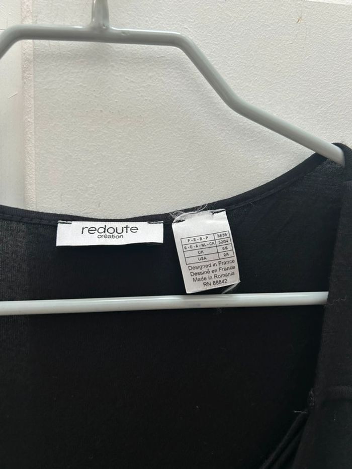 Robe noir à bretelles été - en viscose la redoute création - 34/36 - photo numéro 4