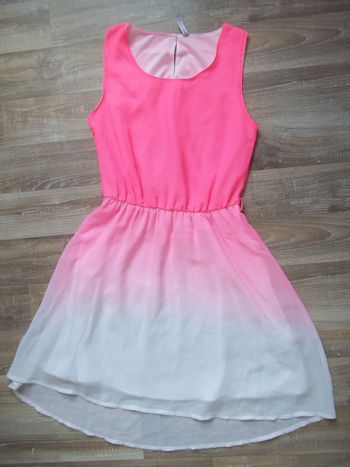 Robe (2) été rose fluo Gémo 12 ans