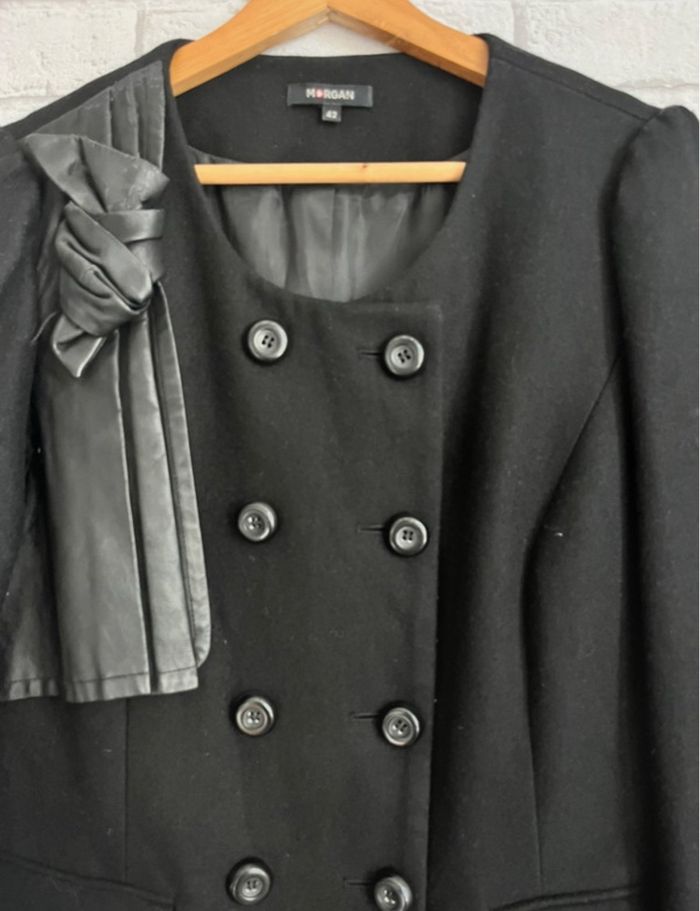 Manteau Morgan taille XL / Manteau mi-long Noir - photo numéro 5