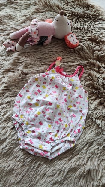 Barboteuse blanche orchestra 1 mois