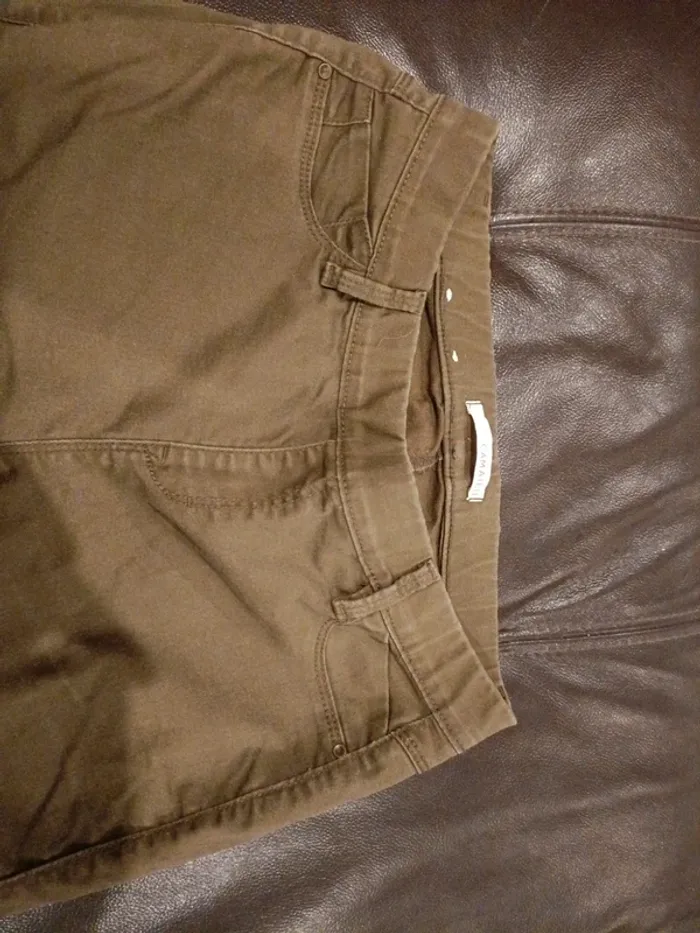 Pantalon camaïeu 38 kaki - photo numéro 2