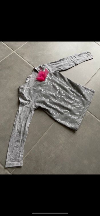 Tee shirt manches longues pailleté 4 ans