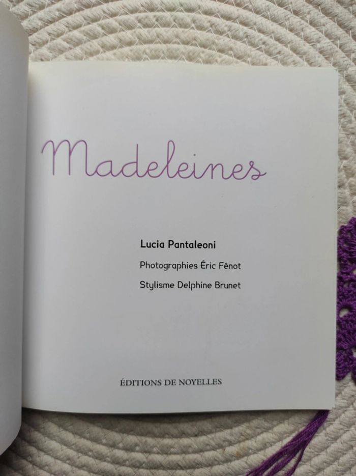 Livre madeleines de Lucia Pantaleoni - photo numéro 2