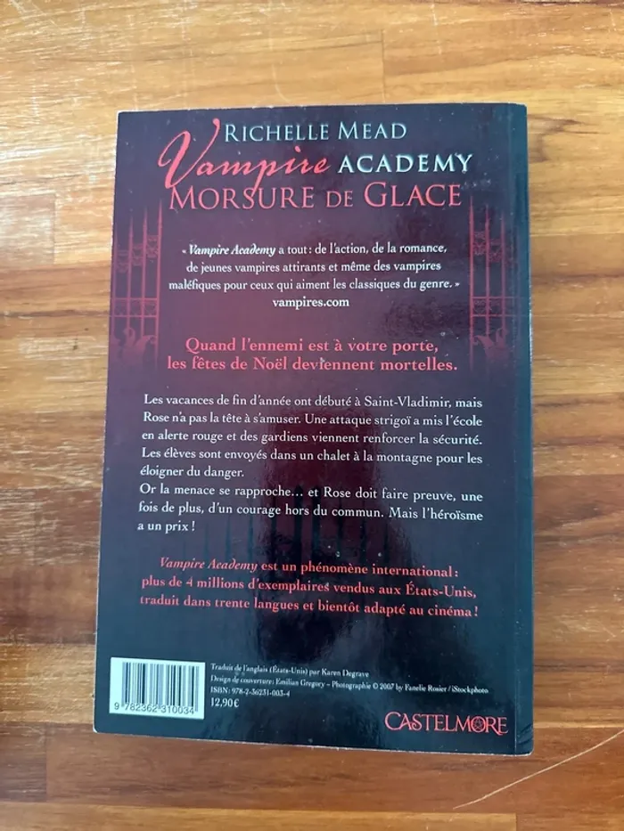 Livre vampire Academy, morsures de glace - photo numéro 3
