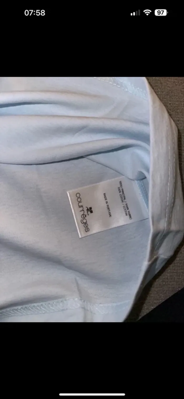 Tee shirt courreges - photo numéro 5