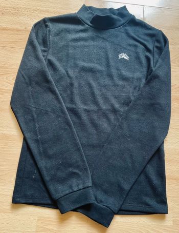 Pull fin col montant noir