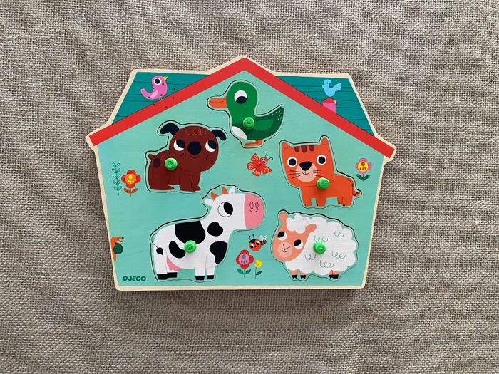 Puzzle sonore bois Ouaf Woof Djeco - photo numéro 2