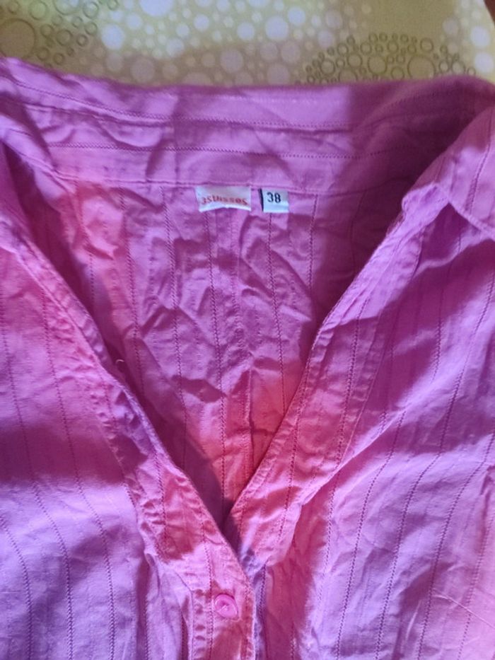 Chemise sans manche rose - photo numéro 3