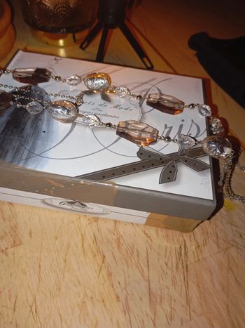 Superbe chaîne de taille en perles