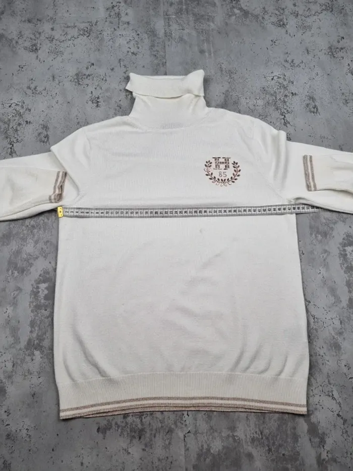 Pull col roulé Tommy Hilfiger blanc, L Femme - photo numéro 10