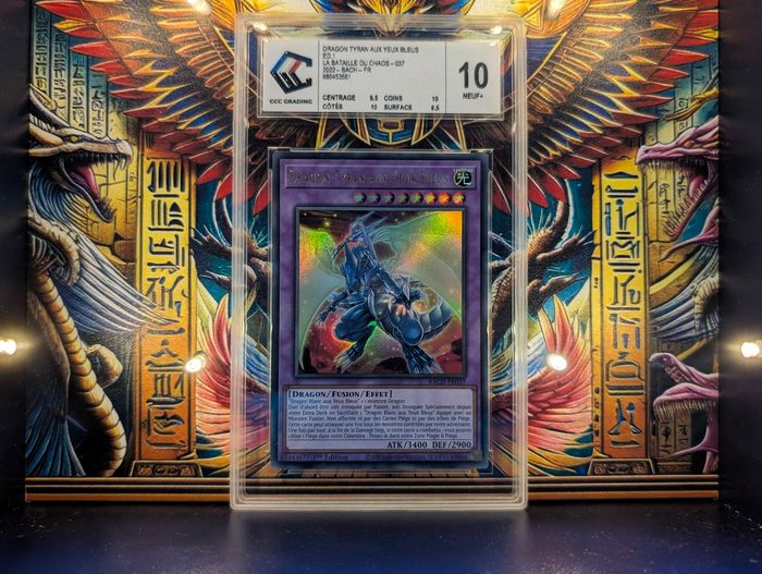 Dragon Tyran aux Yeux Bleus Yu-Gi-Oh BACH-FR037 - Grading 10 CCC - Rare !