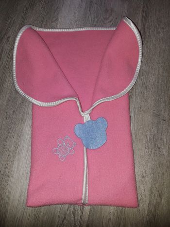 lit sac de couchage pour poupée en polaire rose