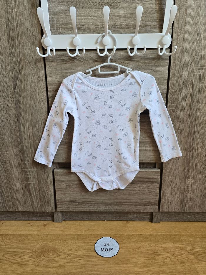 Vêtement Bébé Fille - Lot de bodies - Gémo - 24 mois - photo numéro 3