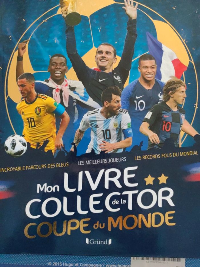 Mon livre collector de la coupe du monde 2018