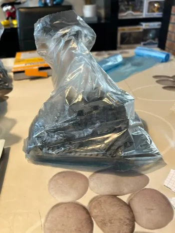 Lot de lego gris foncé