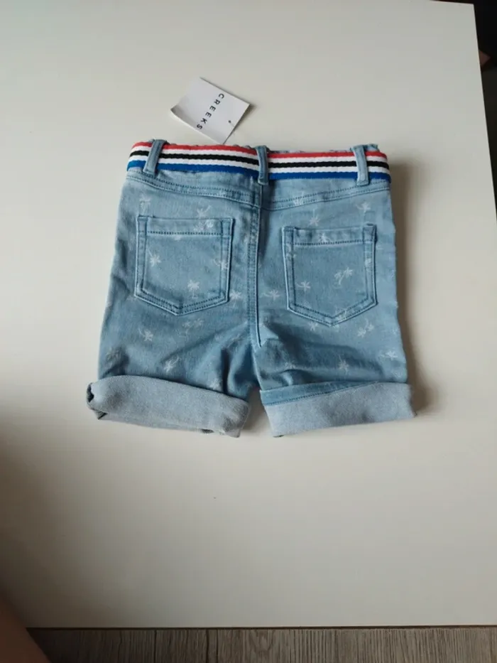 Pantacourt short jean bébé garçon - photo numéro 5