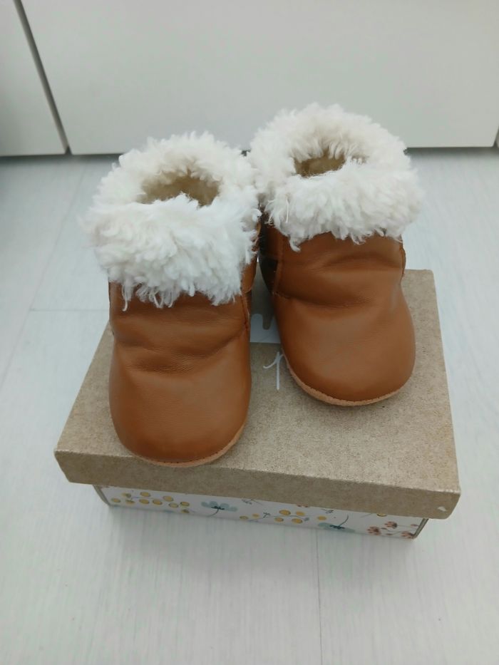 Chaussons cuir easy peasy taille 20/21 Neufs - photo numéro 4