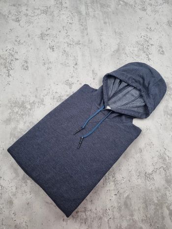 Sweat capuche Eddie Bauer bleu gris XL Hommes (mesures en photos)
