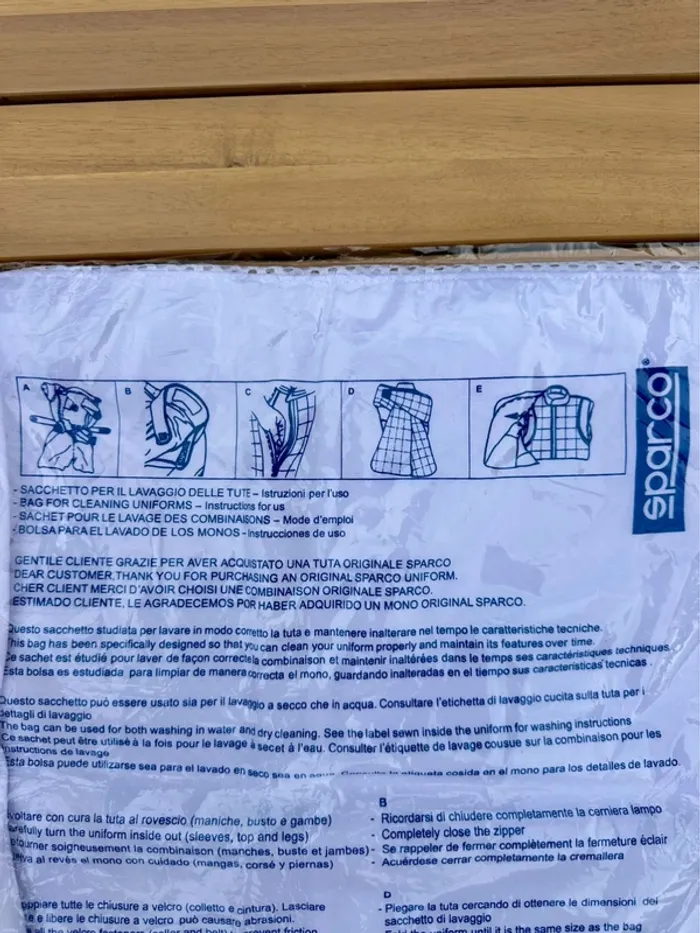 Sac lavage combinaison Sparco - photo numéro 3