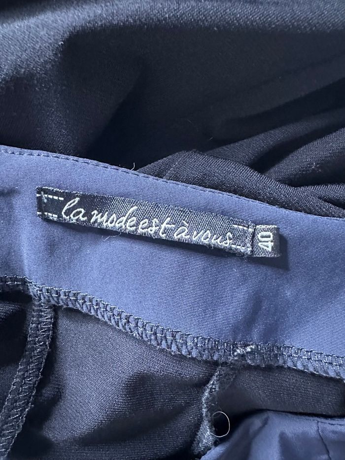 Robe bleue marine et sequins la mode est à vous T40 L - photo numéro 6