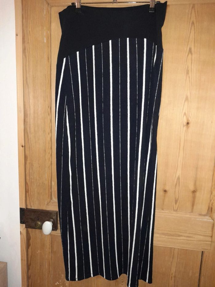 jupe longue de maternité taille s