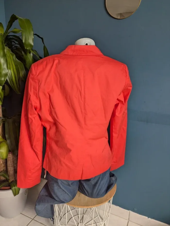 Veste blaser Camaïeu corail 46 - photo numéro 4