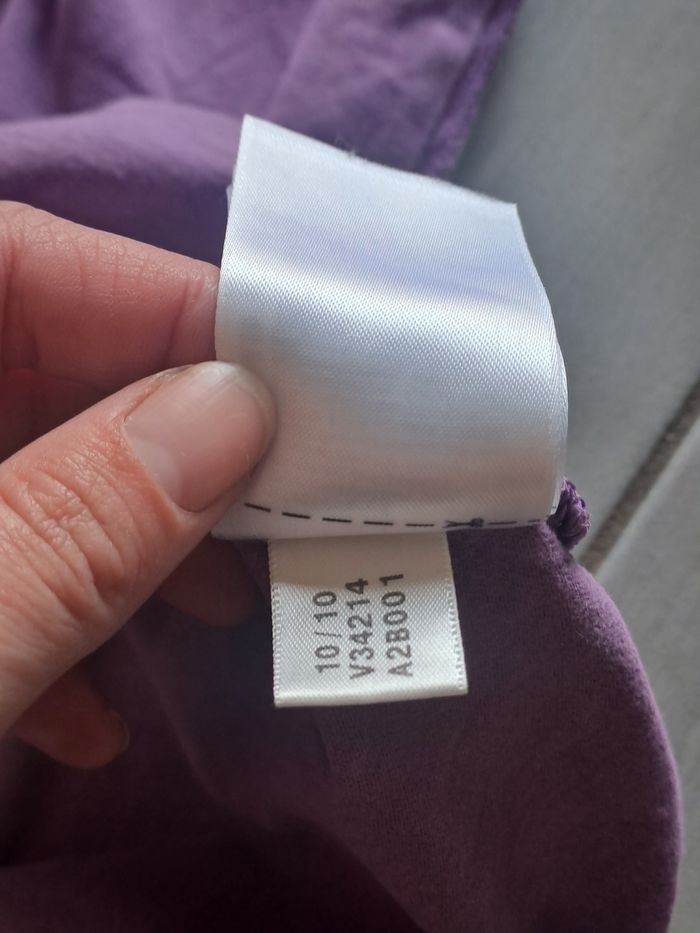 Tee-shirt violet Adidas Taille 42 - photo numéro 8