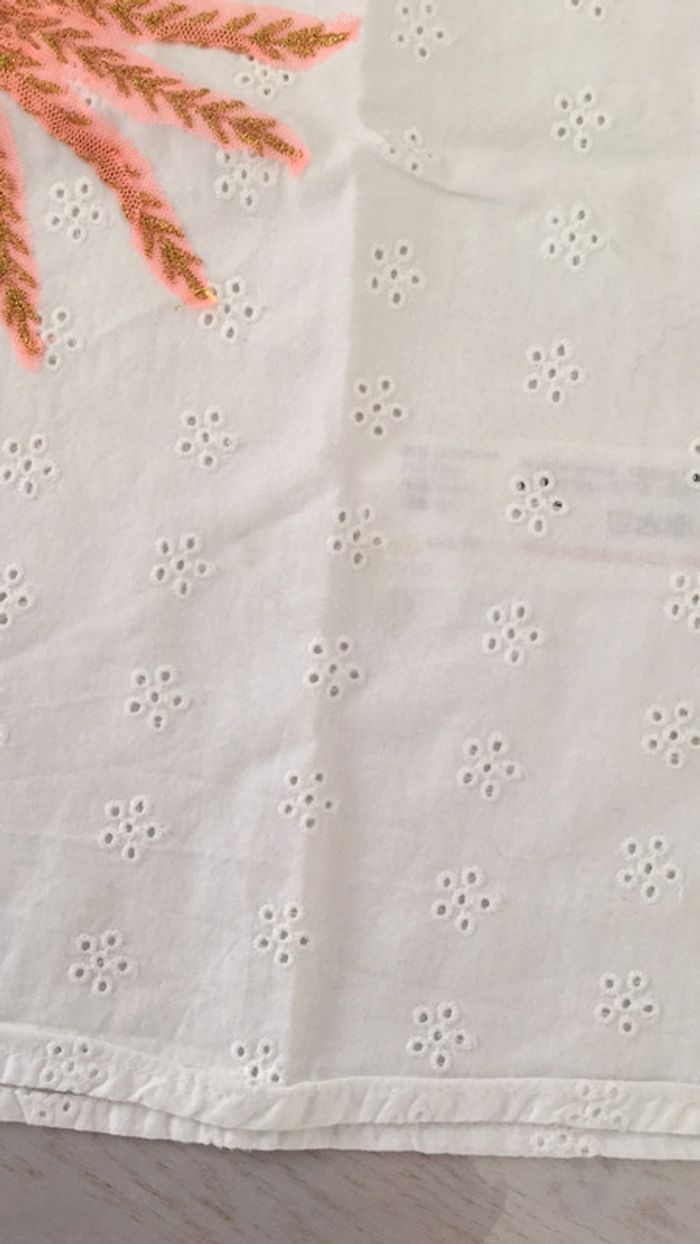 Débardeur blanc broderies 6 ans Orchestra - photo numéro 5