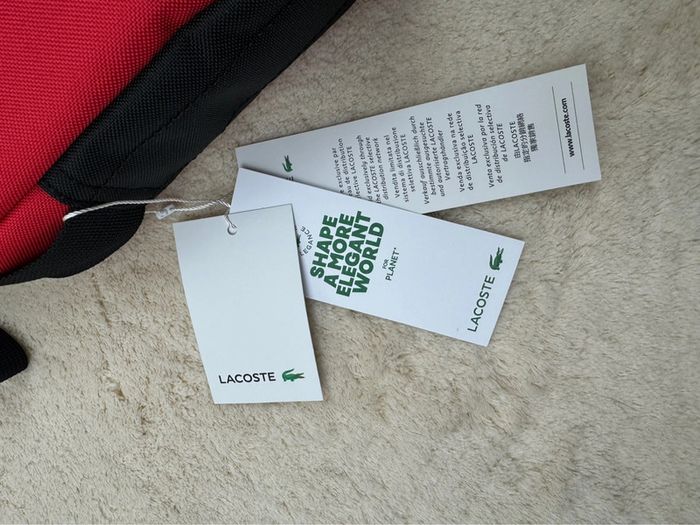 Sacoche Lacoste Neuve Rouge - photo numéro 11