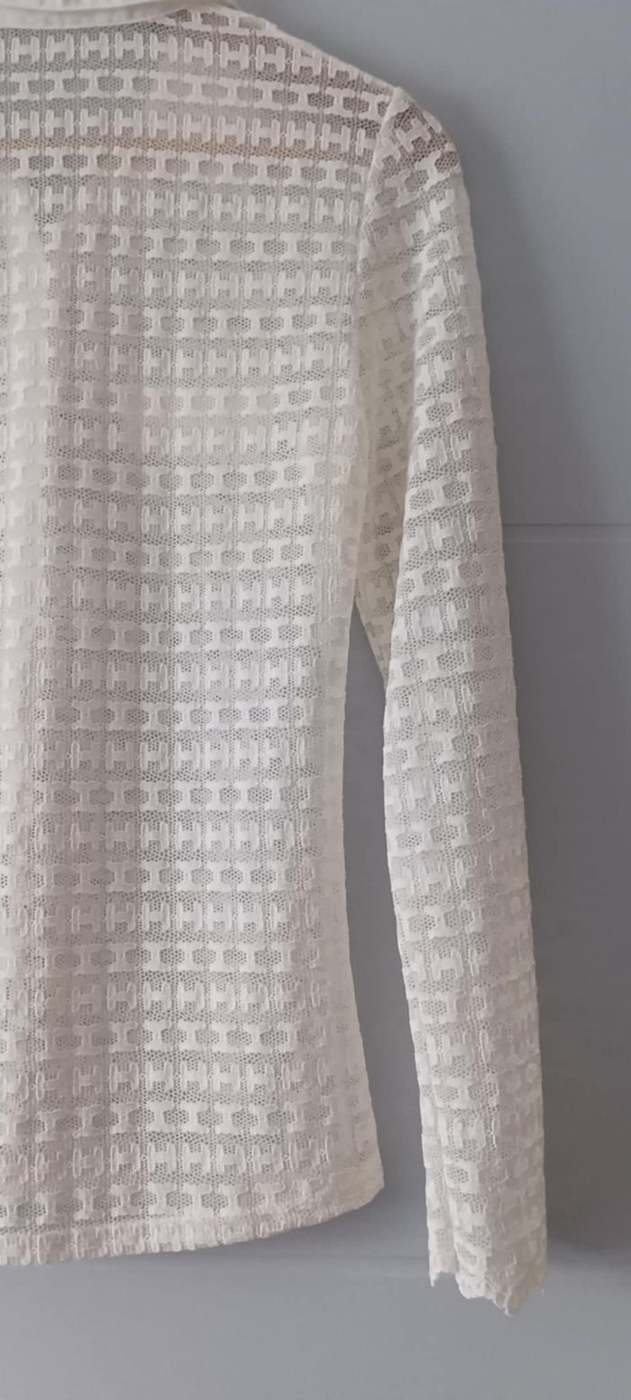 Chemise Blouse à boutons blanche "Giorgia" Taille M/L - photo numéro 7