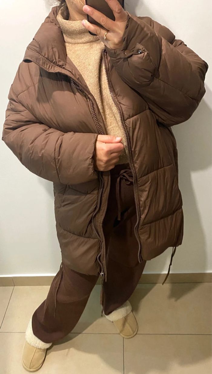 Doudoune Puffer Coat Oversize Chaude ZARA Taille M Et Plus - photo numéro 6