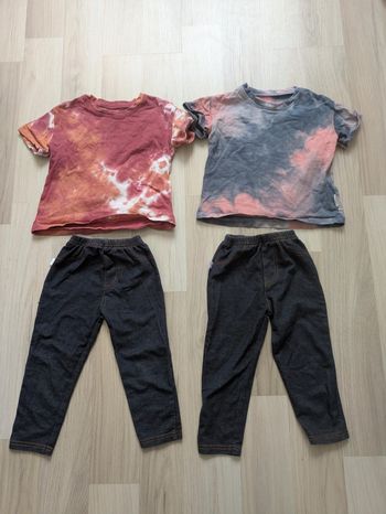 Lot de 2 tenues fille 2 ans