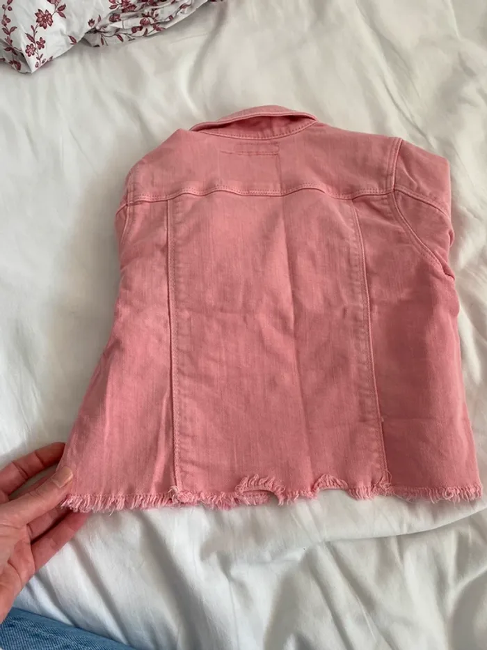 Veste en jean rose - photo numéro 5