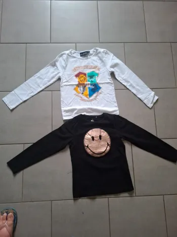 2 tee-shirt manches longues
