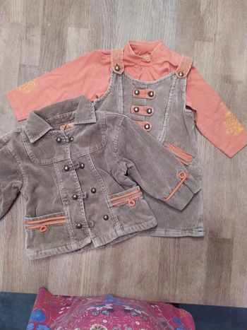 Ensemble en velours 18 mois