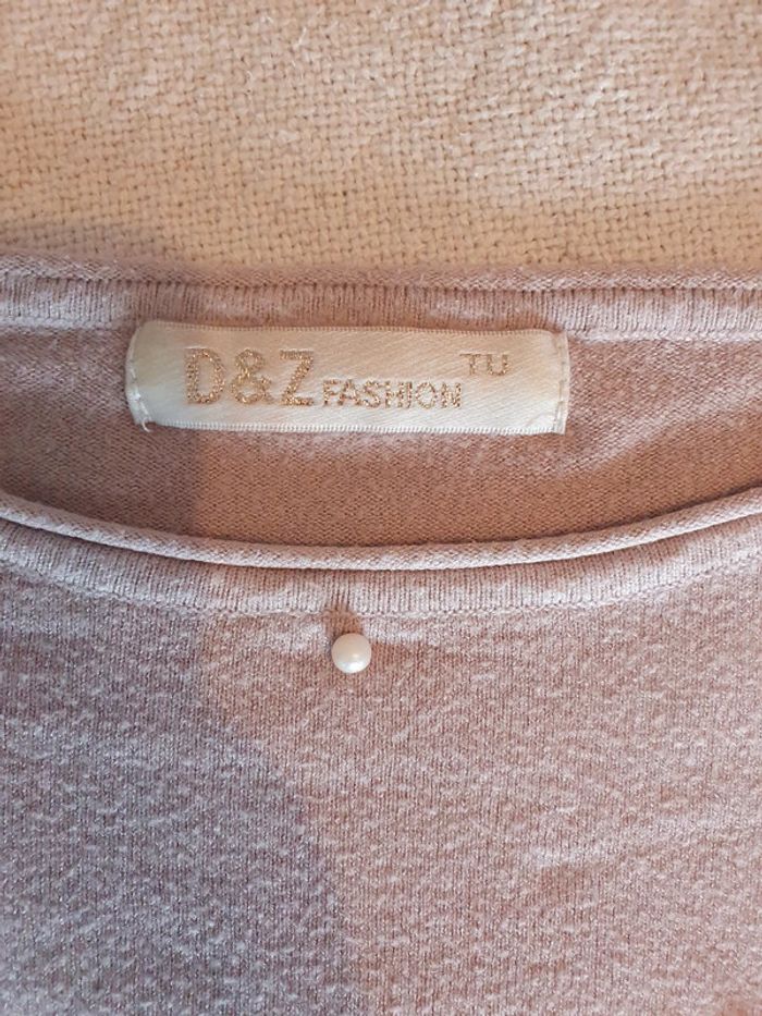 Pull rose poudré - photo numéro 3